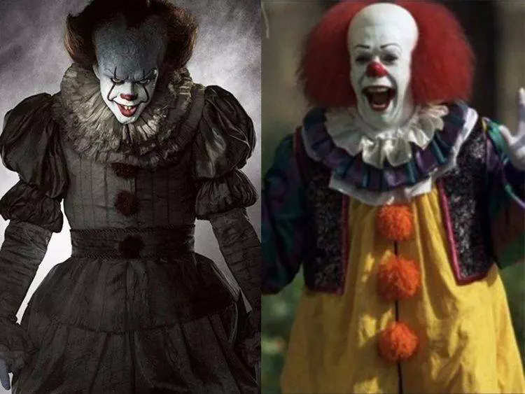 Comparativa de las dos versión del payaso Pennywise